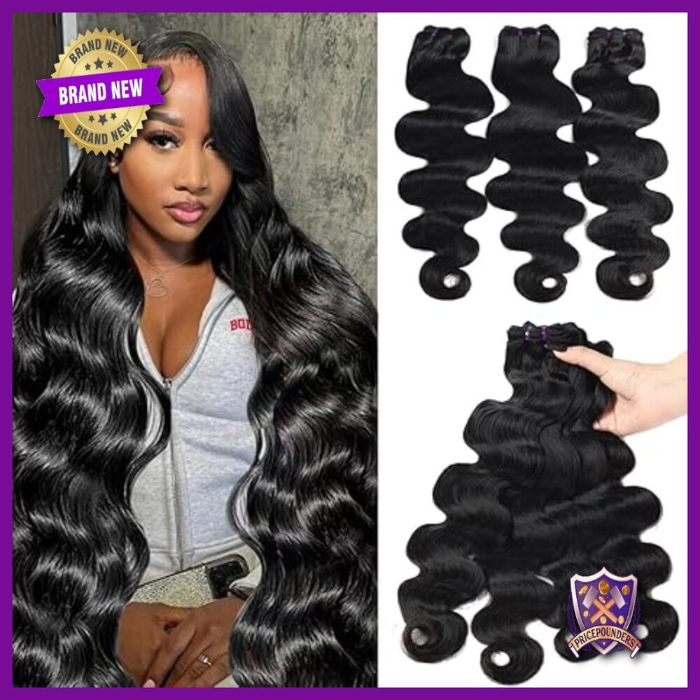 20 Inch Human Hair Body Wave Extensions 3 Bundles Sew In Thick
